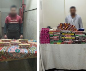 الأمن العام يضبط مليون ونص قطعة ألعاب نارية ويحرر 58 قضية 