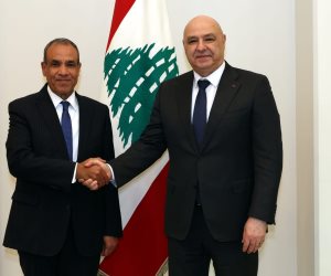 وزير الخارجية يلتقي رئيس الجمهورية اللبنانية في بيروت وينقل رسالة دعم من القيادة والشعب المصرى