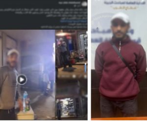 ضبط مدير محل تعدى على سيدة وقام بتفريغ هواء إطار سيارتها لتوقفها أمام المحل