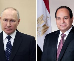 الرئيس السيسي ونظيره الروسي يبحثان تطورات الأوضاع الإقليمية والدولية في اتصال هاتفي