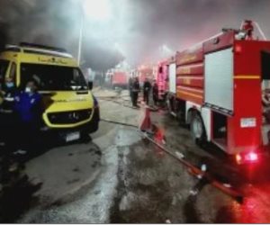 ارتفاع عدد ضحايا حريق مصنع ومخزن بحلمية الزيتون إلى 8 وفيات و17 مصابًا