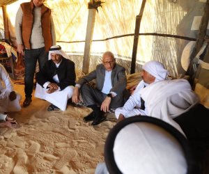 محافظ شمال سيناء يتفقد تجمعات الصقور والجدلة  والطويل بشرق العريش