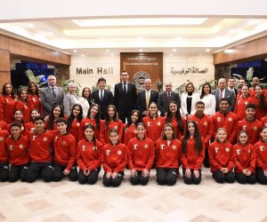 وزير الشباب والرياضة يلتقي لاعبي المنتخب القومي ويحثهم على تحقيق أفضل المراكز بالبطولة الأفريقية 