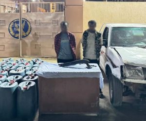 ضبط شخصين وبحوزتهما قرابة 2 طن مواد بترولية بداخل مخزن بأسوان