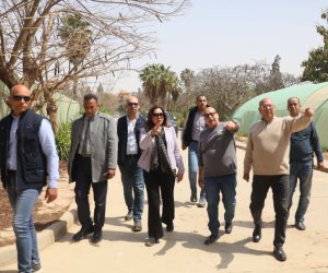 وزيرة التنمية المحلية والبيئة تتفقد المشتل المركزي للوزارة بالقاهرة الجديدة