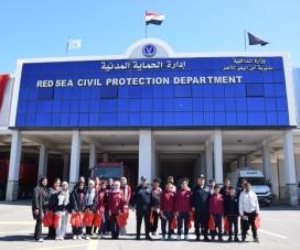 «الحماية المدنية» بالبحر الأحمر تستقبل زيارة لطلاب المدارس للتعرف على جهود رجال الشرطة