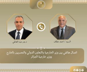 وزير الخارجية يبحث مع نظيره الجزائري جهود خفض التصعيد فى المنطقة 