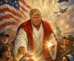 بعد هجومه على بابا الفاتيكان.. ترامب ينشر صورة له على هيئة المسيح