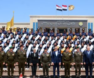 الأكاديمية العسكرية المصرية تنظم حفل إنتهاء دورة تعايش لطلبة جامعة عين شمس 