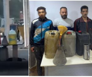 ضبط المتهمين ببيع مواد بترولية "بدون ترخيص" بأحد الشوارع بأكتوبر