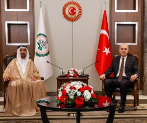 رئيس البرلمان التركي يستقبل رئيس البرلمان العربي ويتفقان على مسارات تعاون مشتركة