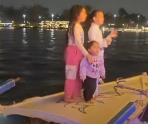 حقيقة ترك سيدة أطفالها بمركب في النيل بالجيزة
