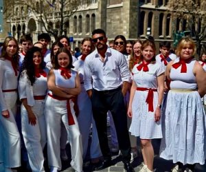 إن شاء الله دغدغة في السينمات .. أحمد العوضي من كواليس فيلم شمشون ودليلة بالمجر