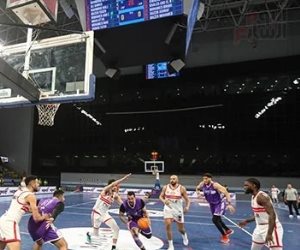 الزمالك يفوز على الاتصالات ويتوج بكأس مصر لكرة السلة رجال.. صور