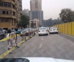 تحويلات مرورية بكوبرى أكتوبر لإصلاح الباكيات أعلى رمسيس