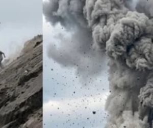 مشهد أقرب إلى فيلم كوارث .. سياح يهربون من ثوران مفاجئ لبركان فى جواتيمالا..فيديو
