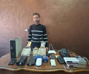 ضبط أحد الأشخاص بالغربية لقيامه بإنشاء وإدارة شبكة بث تلفزيوني "بدون ترخيص"
