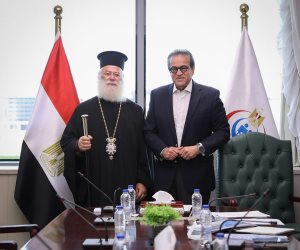 وزير الصحة يستقبل بابا الروم الأرثوذكس لبحث إنشاء مستشفى بالإسكندرية