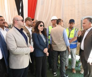 وزيرة الإسكان ومحافظ الفيوم يتفقدان محطة معالجة صرف صحي أبو شنب بمركز أبشواي