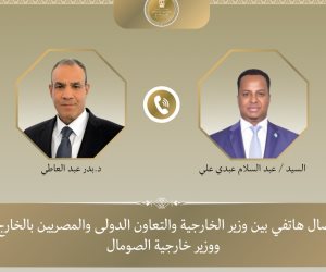 وزير الخارجية ونظيره الصومالي يبحثان تطورات الأوضاع بالصومال وتعزيز الشراكة الاستراتيجية