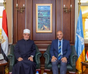 محافظ الإسكندرية يستقبل مفتي الجمهورية لبحث تعزيز التعاون المشترك