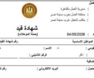 استخراج كعب العمل إلكترونيا .. 4 معلومات توضح أهمية شهادة القيد لشغل الوظائف