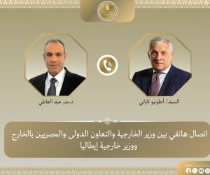 وزير الخارجية يتلقى اتصالاً هاتفياً من نظيره الإيطالي