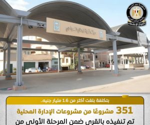 مجلس الوزراء: تنفيذ 351 مشروعا بالإدارة المحلية فى المرحلة الأولى لـ حياة كريمة