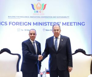 وزير الخارجية يلتقى نظيره الروسى على هامش اجتماع وزراء خارجية البريكس