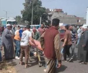 نقل 25 مصابا بحادث الطريق الرابط بين الدقهلية ودمياط لمستشفى كفر سعد