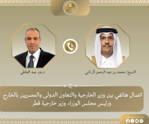 وزير الخارجية يبحث هاتفياً مع رئيس الوزراء وزير خارجية قطر جهود خفض التصعيد الإقليمي