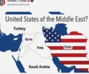 ترامب ينشر خريطة إيران مظللة بالعلم الأمريكى عبر منصة تروث سوشيال
