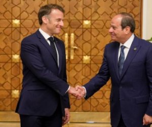 الرئيس السيسي وماكرون يؤكدان تعزيز الشراكة الاستراتيجية والتنسيق حول قضايا المنطقة