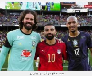 لقاء استثنائي يعيد أمجاد ليفربول.. محمد صلاح يجتمع مع أليسون وفابينيو