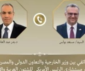 وزير الخارجية يبحث مع كبير مستشاري ترامب للشئون العربية التطورات الإقليمية