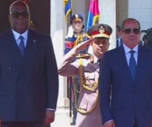الرئيس السيسى يستقبل رئيس الكونغو الديمقراطية بقصر الاتحادية