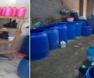 ضبط (15) طن منظفات صناعية مجهولة المصدر ومنتهية الصلاحية داخل مصنع بالقاهرة
