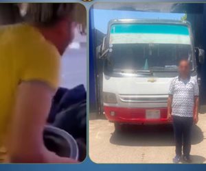 ضبط سائق أوتوبيس ظهر يرقص أثناء القيادة بالطريق الدائري (فيديو)