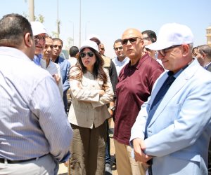 وزيرة الإسكان تتفقد أعمال التطوير والزراعة بمحور التسعين الشمالي ومنطقة البنوك بمدينة القاهرة الجديدة