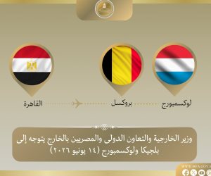 وزير الخارجية المصري يتوجه إلى بلجيكا ولوكسمبورج