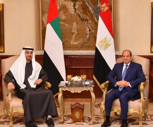 الرئيس السيسي والشيخ محمد بن زايد يرحبان باتفاق وقف الحرب مع إيران وإعادة فتح مضيق هرمز