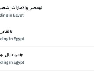 هاشتاج "مصر والإمارات شعب واحد" يتصدر الأكثر تداولا على موقع «إكس»