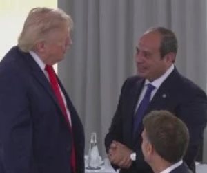 الرئيس السيسى يلتقى نظيره الأمريكى على هامش قمة السبع بفرنسا