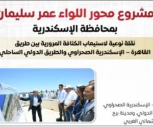 مجلس الوزراء: محور اللواء عمر سليمان شريان حيوى لتعزيز شبكة الطرق بالإسكندرية