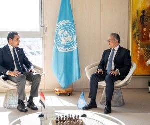 جوهر نبيل يلتقي خالد العناني لبحث تعزيز التعاون بين مصر واليونسكو في مجالي الشباب والرياضة