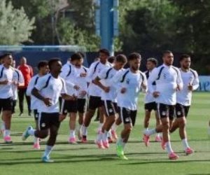 منتخب مصر يتدرب فى ملعب جونزاجا استعدادا لمباراة نيوزيلندا (صور)