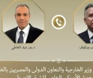 وزير الخارجية يبحث مع ستيف ويتكوف تطورات المسار التفاوضى الأمريكى - الإيرانى