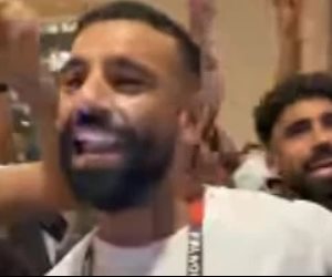 وصلة رقص لـ محمد صلاح ولاعبي المنتخب بعد الفوز على نيوزيلندا