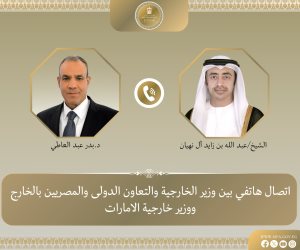 وزير الخارجية يبحث هاتفياً مع نظيره الإماراتي التطورات الإقليمية