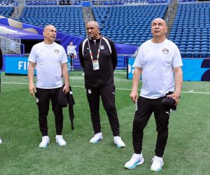 الجهاز الفني لمنتخب مصر يتفقد ملعب «لومن فيلد» قبل مواجهة إيران في كأس العالم (صور)